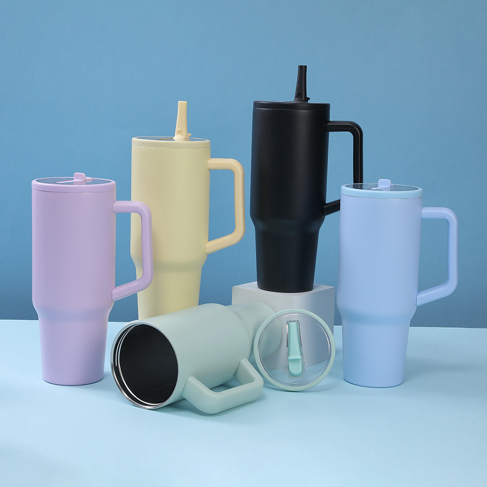 40oz Stainless Steel Tumbler with Straw - Additional View